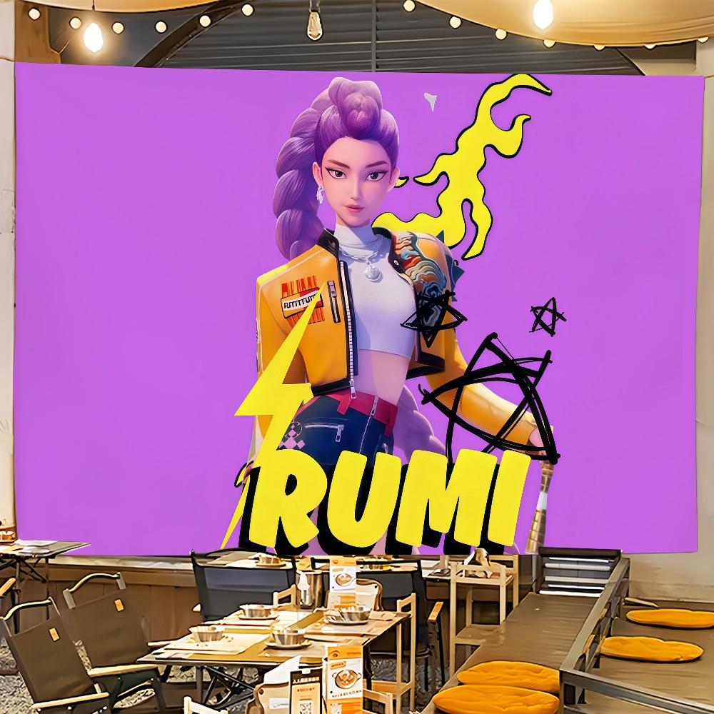 Anime Tapestry  Art K-kpop D-demon H-hunters Flag For Room Dorm Camping Party Garage Bar Picnic Decoration Banner Wall Tapestry