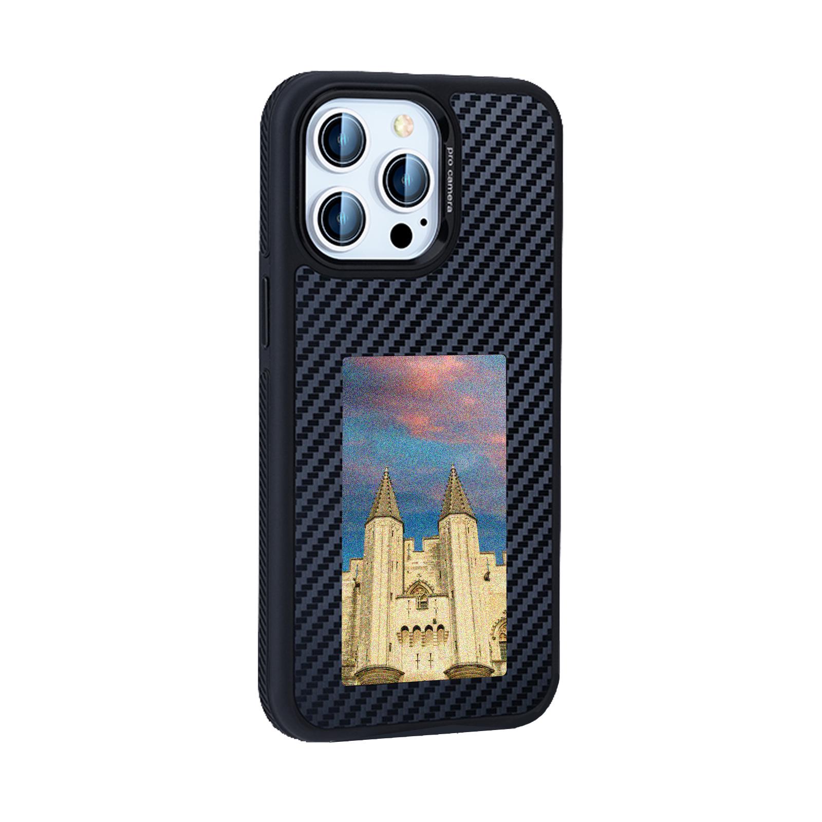 

AI Four-Color Screen Phone Case with NFC Display for iPhone 13/14/15 iPhone 13 чорний