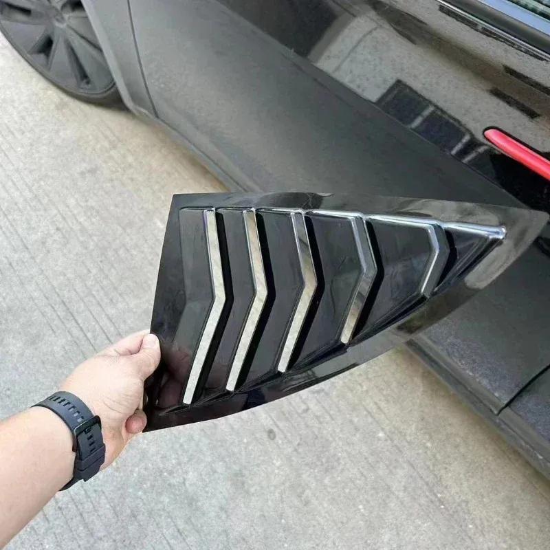 For Tesla Model 3/3 Highland Model Y/Y Juniper Rear Triangle Blinds Rear Triangle Window Spoiler Louver Shutter Cover Decoration