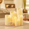 Custom Size Recyclable Flameless LED Candle Remote Control Realistic Plastic Design Timer Christmas Home Decoration