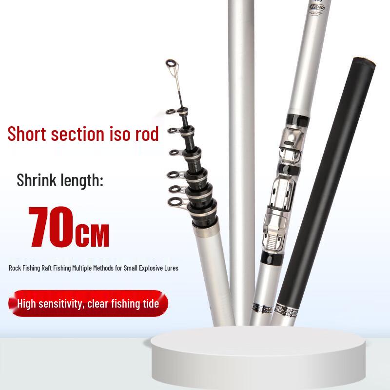 IOSN Ultralight Fiberglass Rock Fishing Rod