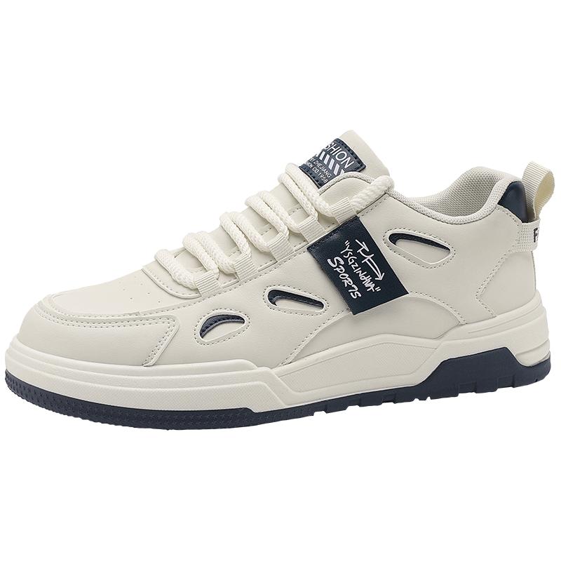 

Вулканизированная обувь Модные простые мужские кроссовки Дышащая легкая обувь на толстой подошве Нескользящая износостойкая повседневная обувь 44