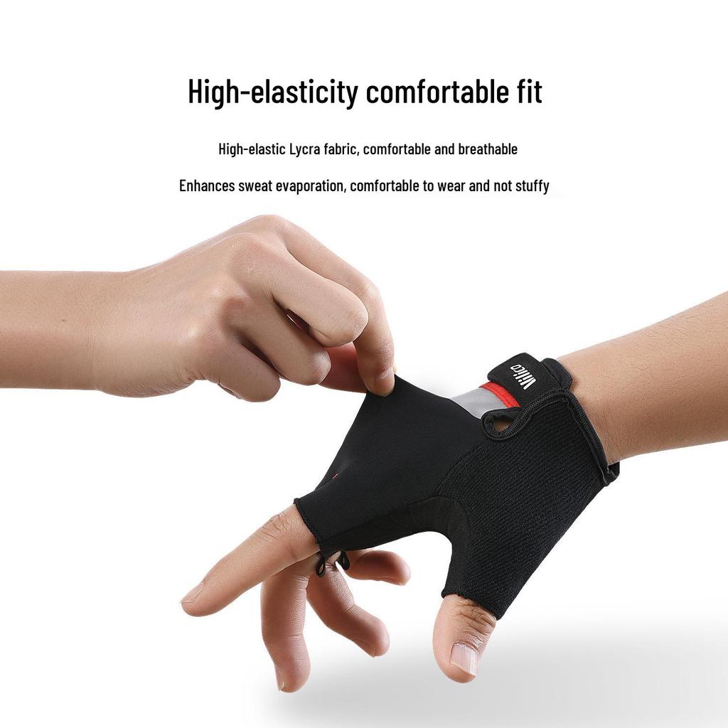 Unisex Summer Cycling Gloves - Breathable, Shock-Absorbing, Half-Finger, Sun Protection