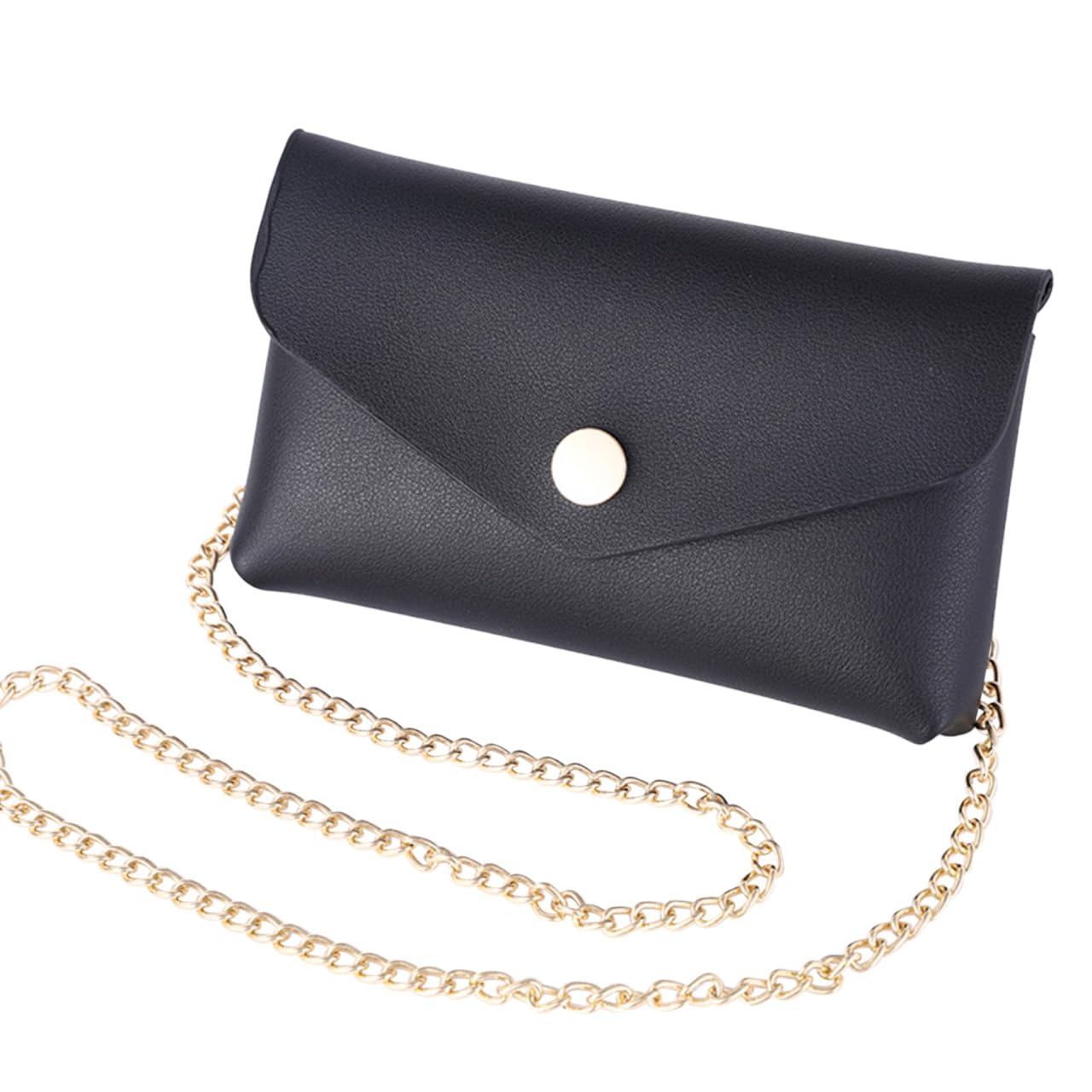 

Мини-сумка White Fang с цепочкой, Сумка через плечо, Косметичка, Маленькая, Милая, Женская, BTA151 (черный)