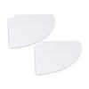 2pcs Wall Mount Floating Corner Shelves Quarter Round Hanging Corner Shelves for Bedrooms Living Rooms Shower Room