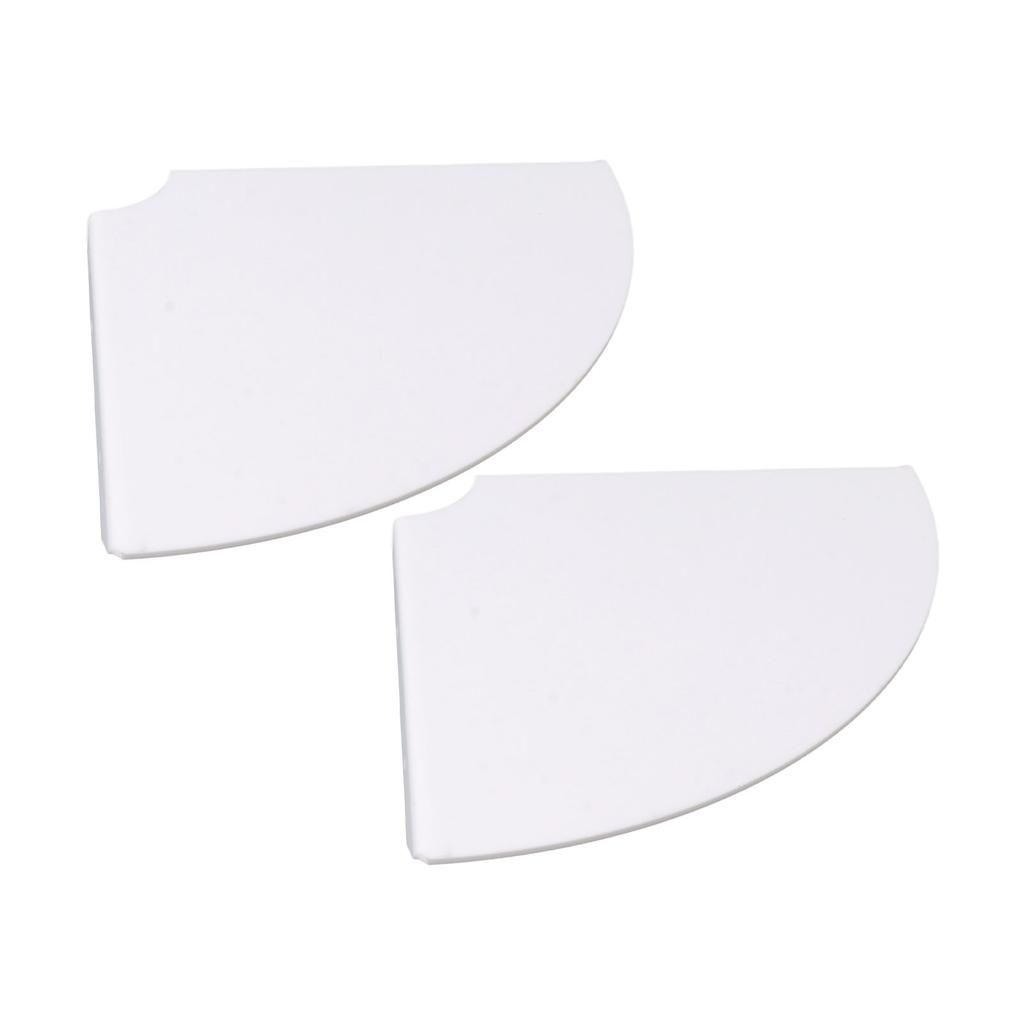 2pcs Wall Mount Floating Corner Shelves Quarter Round Hanging Corner Shelves for Bedrooms Living Rooms Shower Room