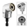 Heavy-Duty Right Angle Drill Driver Attachment - 105-Degree Quick-Change Screwdriver Adapter with Magnetic Bit Socket