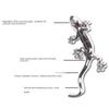 ABS Material Led Car Lamp Waterproof Solar Warning Light Gecko Sticker  Motorcycle Use