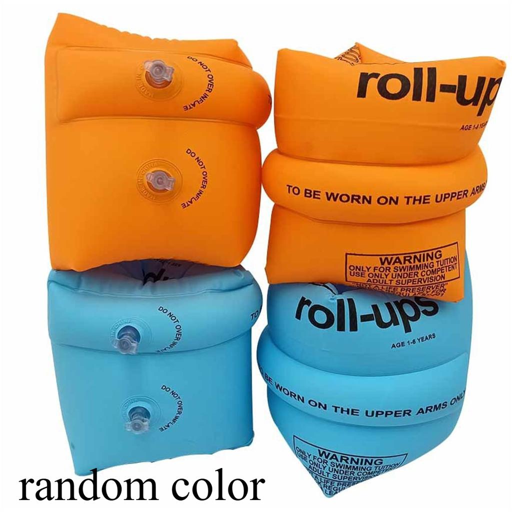 1PC PVC Inflatable Swimming Arm Ring Double Airbag Floating Sleeve Cylinder Water Sleeve Arm Floating Ring