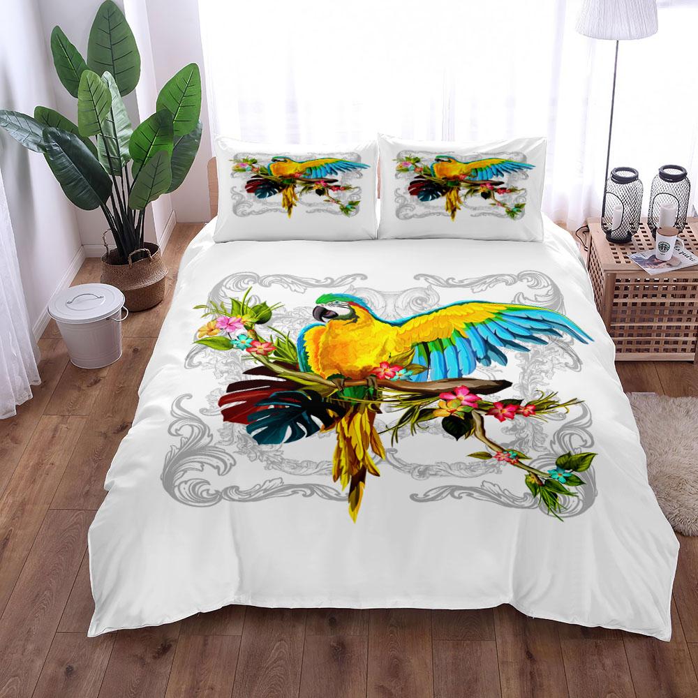 

3D Лебеди Романтический пододеяльник/Покрывало Doona Комплект односпальных двуспальных постельного белья размера «queen-size» размера «king-size» размера «cal» 135x200cm