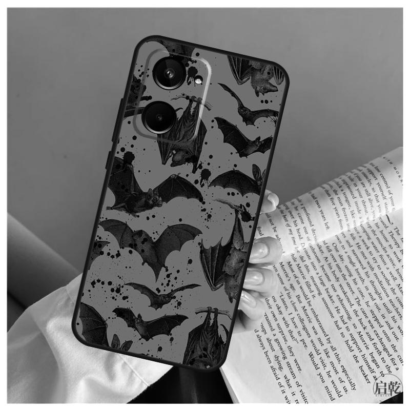 

Goth Vampire Bat Gothic For Realme GT7 Pro GT6 C67 C65 C63 C61 C55 C53 C51 C35 C71 C75 11 12 13 14 15 Pro Plus Case Realme C67 4G