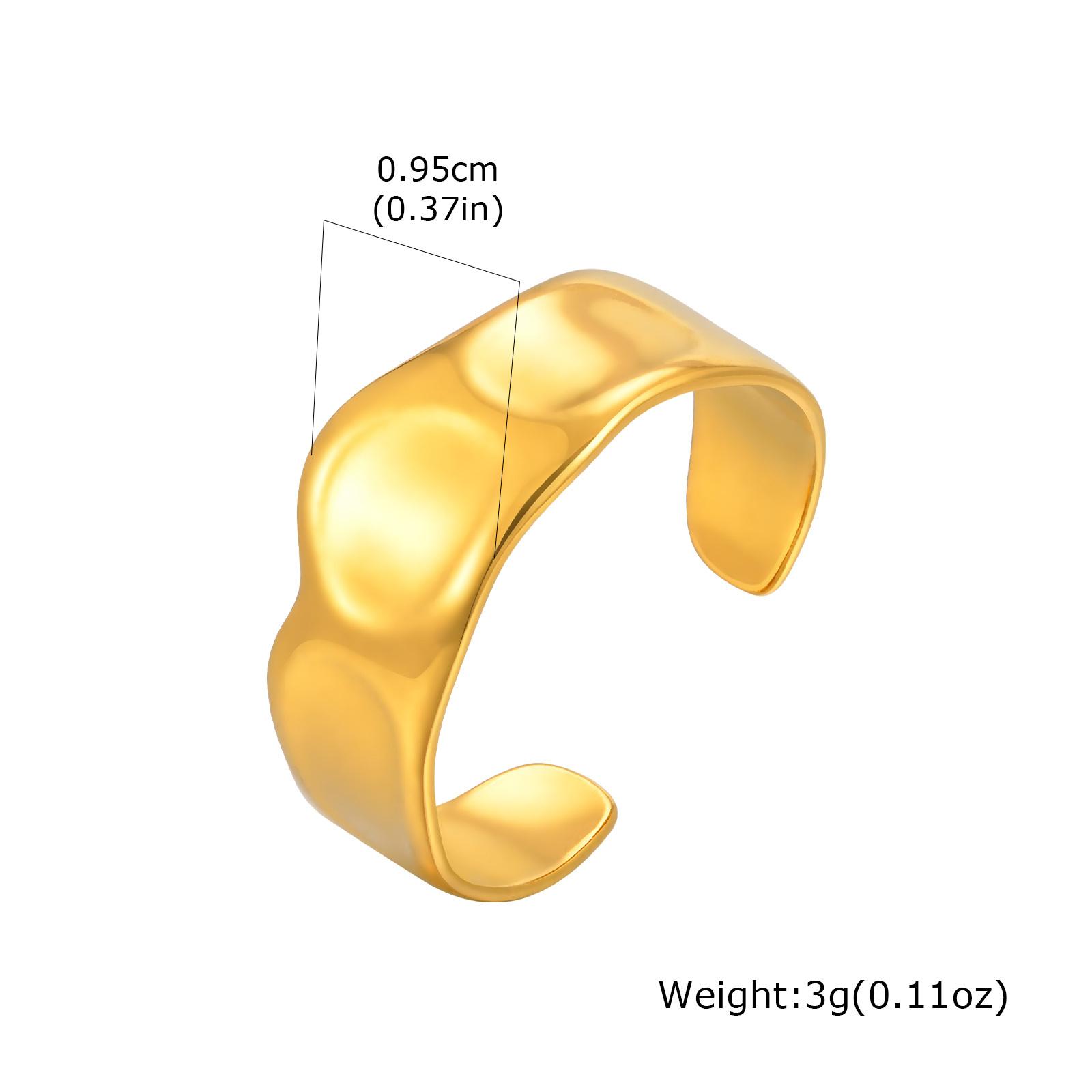 

Vnox Gold Plated Stainless Steel Rings For Women, Flowers Butterfly Irregular Shaped Finger Rings Aesthetic Jewelry Wholesale