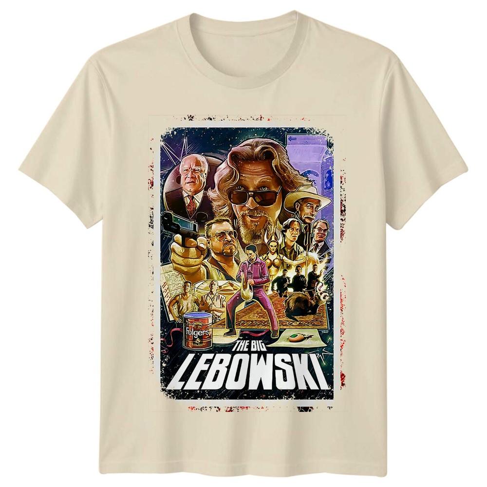 The Big Lebowski 1998 Movie Poster Inspired Tshirt Retro 90s Tee Unisex