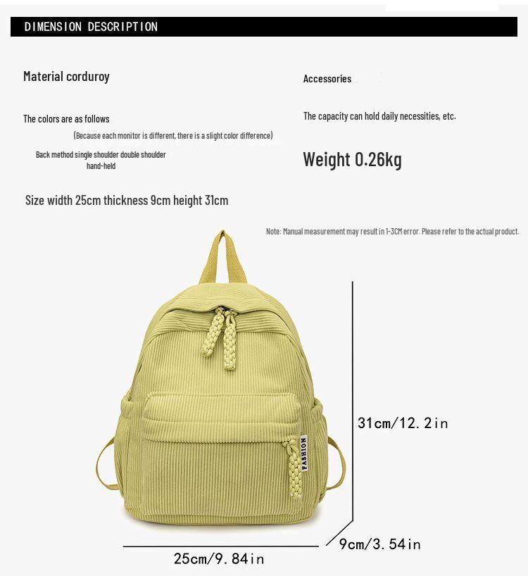 Stilren manchester lättviktsryggsäck: Pendlarväska för resor, skola och högskola