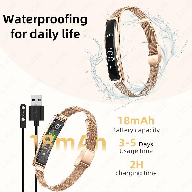 Smart Bracelet Heart Rate Blood Oxygen Health Monitor Pedometer Sports Fitness Tracker For Men Women Electronic Smartwatch