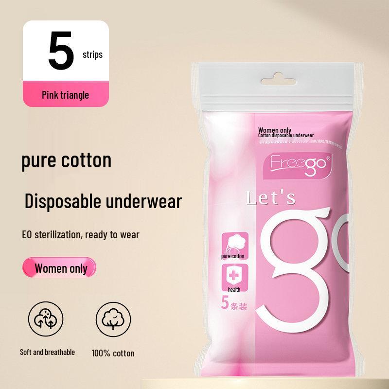 Freego Women's Disposable Pure Cotton Underwear - Two-Pack, In Stock