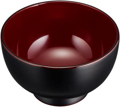 Nakatani Brothers Company Yamanaka Lacquerware Household Dishwasher Safe Lacquer Tall Soup Bowl Red Interior MR