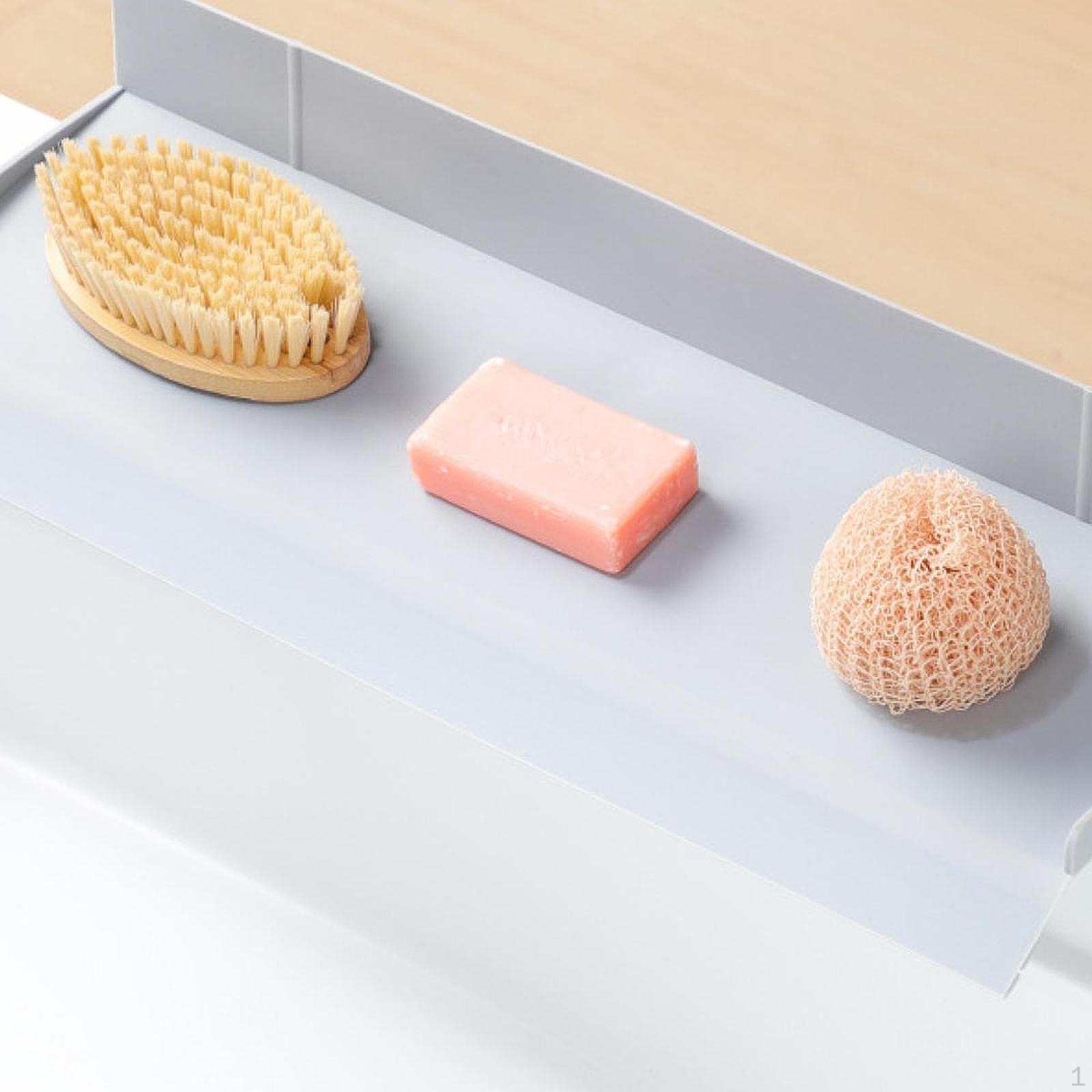 

17.7 Inch Sink Edge Protector for Kitchen And Bathroom Countertops Blue Gray