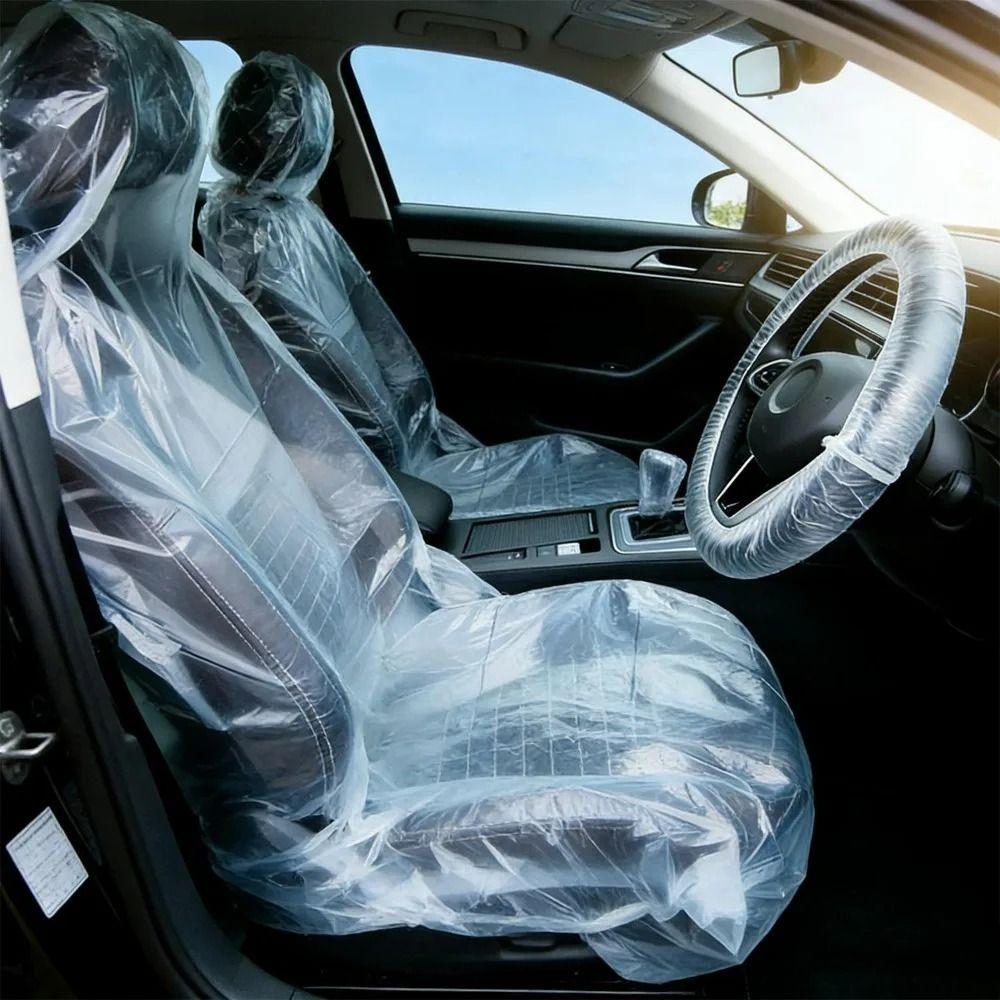 100pcs Universal Size Disposable Car Seat Covers Car Maintenance Seat Covers Car Maintenance