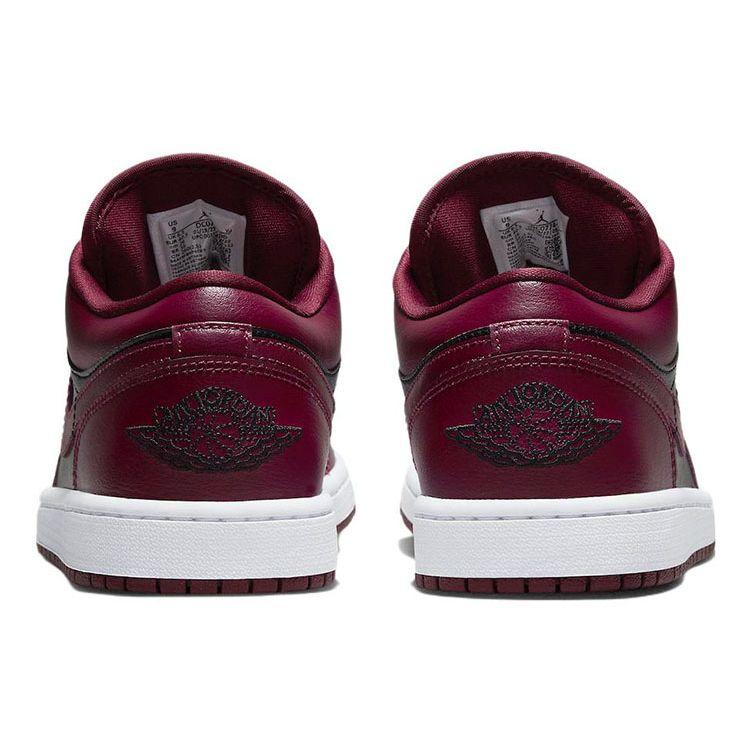 Air Jordan 1 Low Dark Beetroot Damesneakers Svart Hvit DC0774-006
