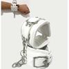Adjustable Stainless Steel Spreader Bar Set Padded Leather Kit Adjustable Collar Handcuffs Ankle Cuffs Restraints BDSM Adult