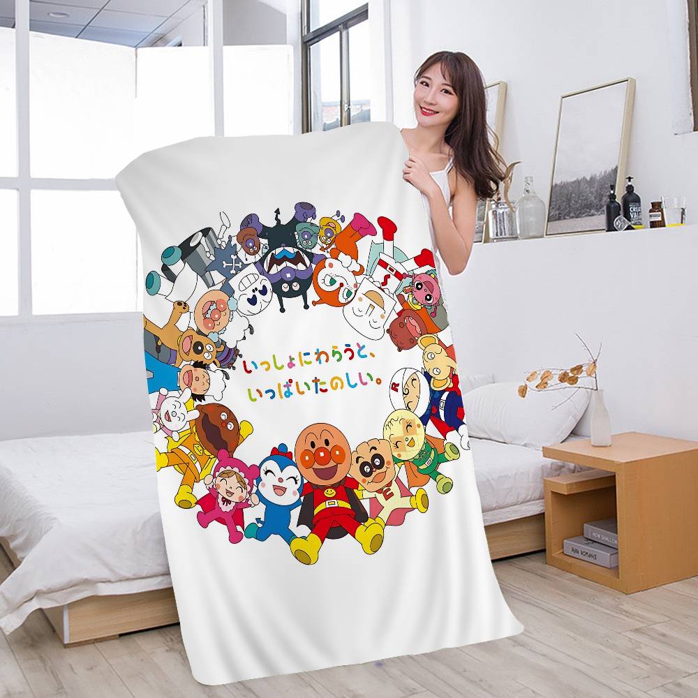 Anime A-Anpanmans Microfiber Printed Beach Towel Mountain Climbing Yoga Beach Swimming Running Absorbent Soft Towel