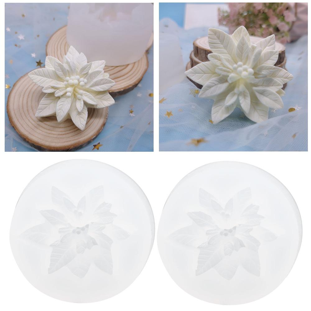 2pcs Flexible Silicone Silicone Candle Mold Chocolate Soap Mold Plaster Art Polymer Clay