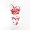 Sexy Embroidered Sheer Lingerie Set: Comfortable, Hot-Selling Two-Piece