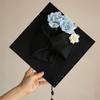 Doctor Academic Hat with Tassels Master Trencher Cap Flowers Graduation Cap  Graduation Season