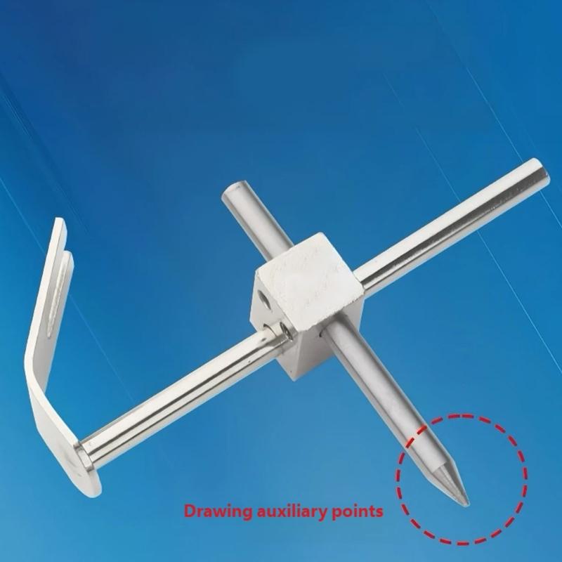 Circle Guide Attachment for Sewing Machine Projects, Metal Marking Rod Set for Round Line Work, Fabric Control, Pattern Tracing, and Sewing Use