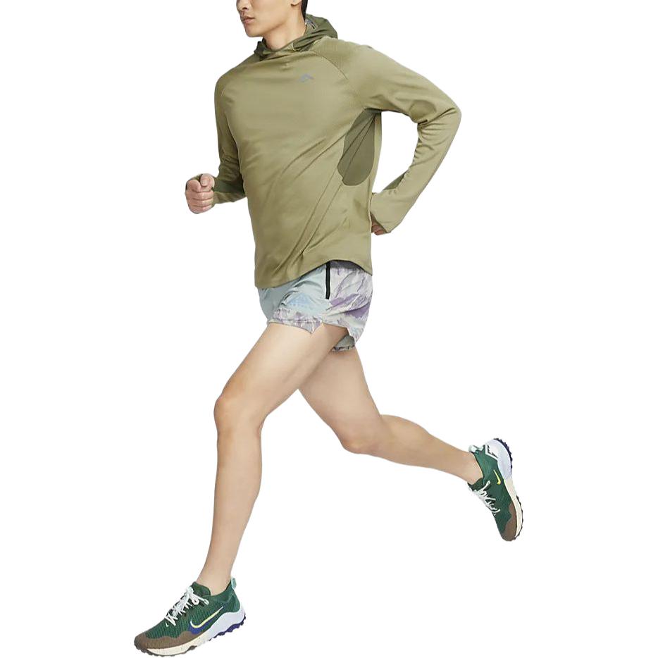 Nike Trail Solid Color Hooded Casual Long Sleeve Sweatshirt Men Sweatshirt Olive-Green FN4007-276