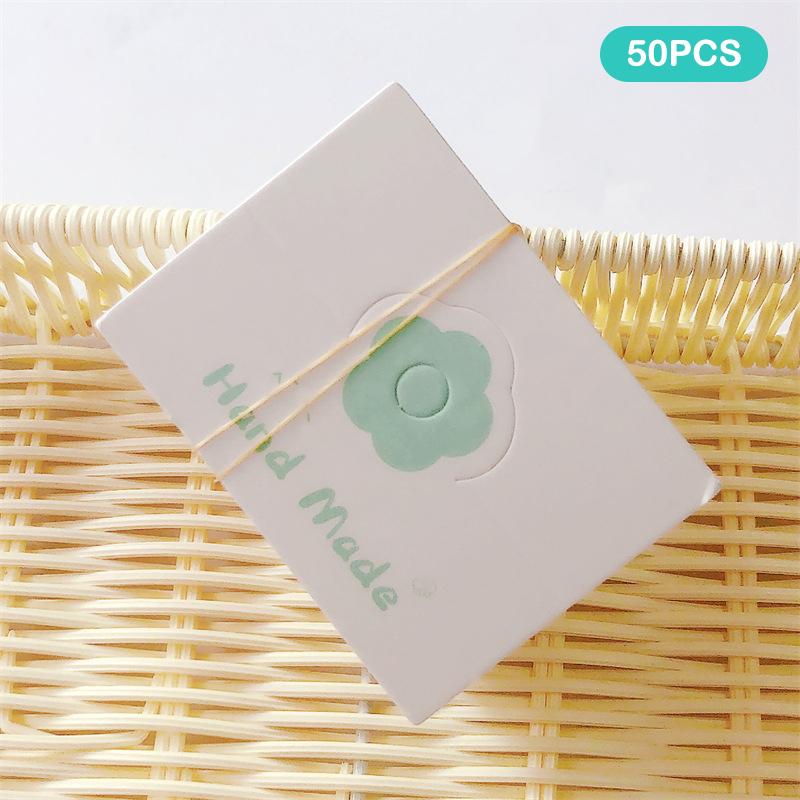 50Pcs Colored Flowers Hairpins Cardboard Jewelry Packaging Bag Card Paper Display Card Necklaces Bracelets Earrings Cardboard