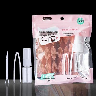 XL Hydrophilic Lace Double Eyelid Stickers: Widened Half-Moon Shape, Thin & Beautiful, European & American Style, No Glue Needed.