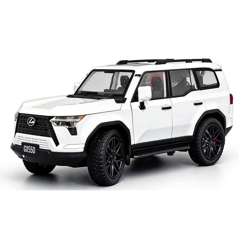 

1/24 Lexus GX550 Внедорожник Литой Металлический Модель Игрушечного Автомобиля Звук и Свет Оттяжка Детская Игрушка Коллекционные Предметы Подарок на День Рождения белый