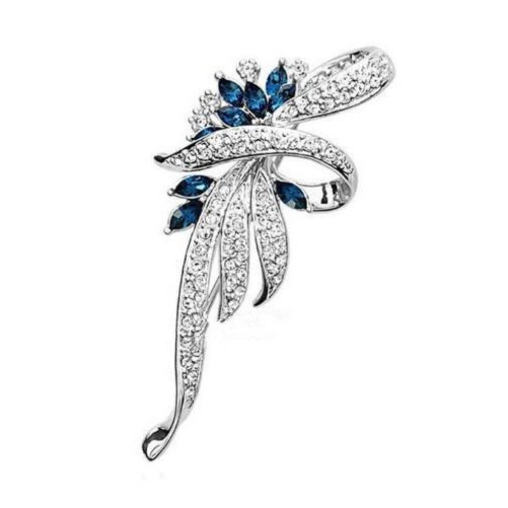 Rhinestone Brooch Diamante Wedding Corsage Pin Fashion Flower Brooch