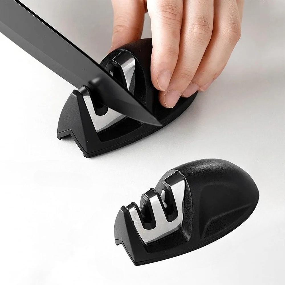 Household Knife Sharpener Portable Whetstone Knife Sharpener Multifunctional Knife Sharpener Easy Storage Non Slip Base