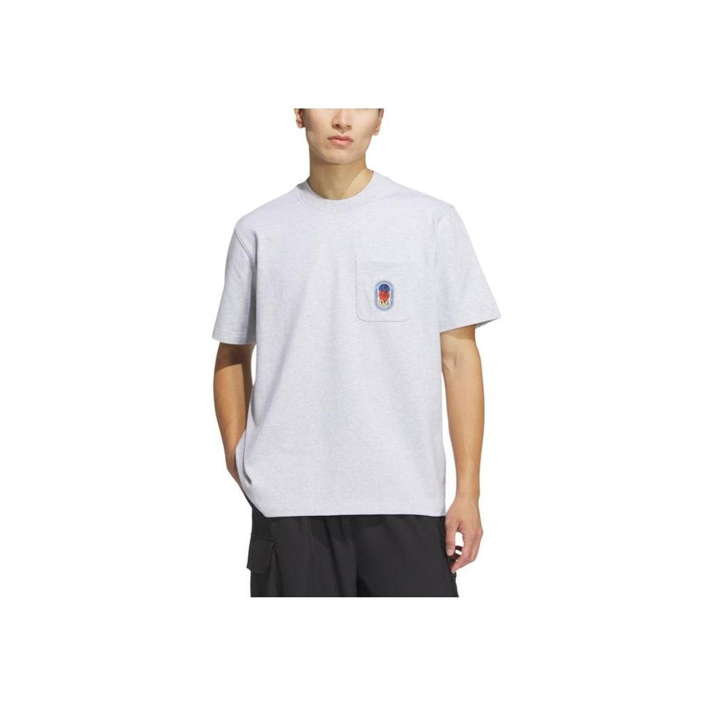 Adidas Originals Ss24 Olpc Tee 2 Series Round Neck Casual Sports Short Sleeve T-Shirt Men Tops Light-Gray JN7767
