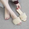 Fashion Fashion Slippers Women Winter Flat Faux Fur Designer Sandals Indoor Warmth and Comfort Shoes for Women New Warm Slippers Women
