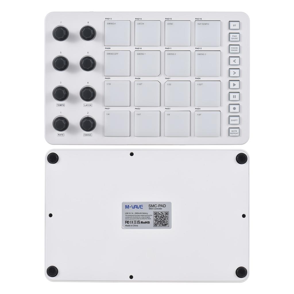 MIDI Controller Strike Pad RGB Backlight MIDI Keyboard BT Connection Low Latency 3.5mm Output