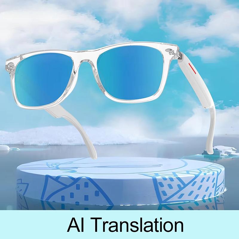 

Translator Glasses AI 144 Languages Bluetooth Translation Sunglasses Chat Intelligent Real-time Voice Rssistant Smart Glasses