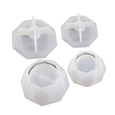 Geometrical Candle Holder Resin Molds Octagonal Rhombus Storage Holder Mold