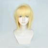 Cosplay Yellow Cool Short Perfect for Parties and with 3 Bonus and Memo Pad Heat-Resistant Wig, "Second Castle," Gold, Hair, Costumes, Items Net,