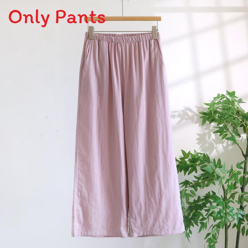 Lightweight Cotton Womens Pajama With Round Neck Sleeveless Top And Shorts For Summer