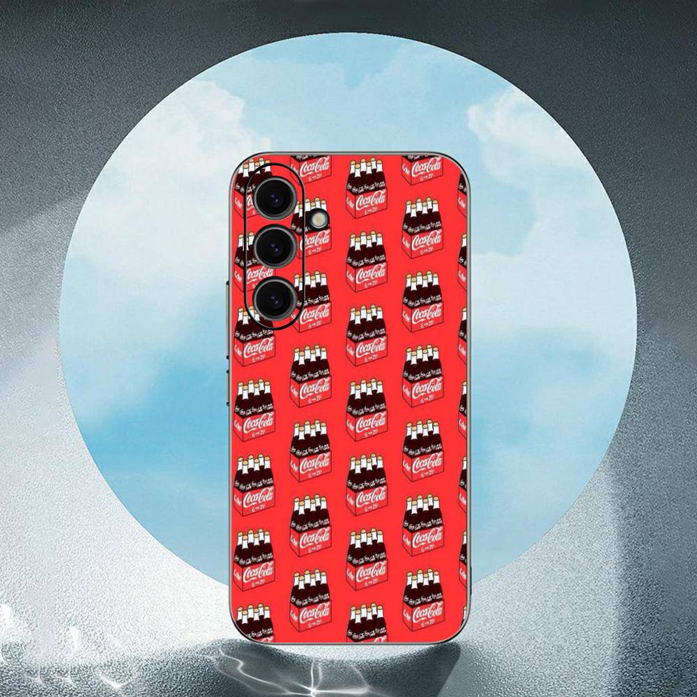 

coca coke Custom Luxury Black Phone Case For Samsung Galaxy S23 S24 S25 Ultra S22 Plus S21 SamsungS24fe