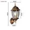 European Antique Modern Minimalist Waterproof LED Outdoor Wall Light for Courtyard and Landscape