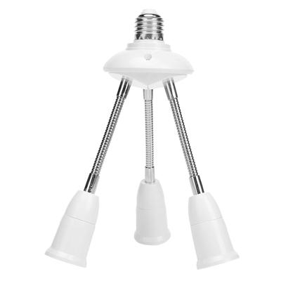 Household White E27 Lamp Bases Adjustable Rotary Durable LED Light Bulbs Socket Holder Adapter Converter Easy To Use