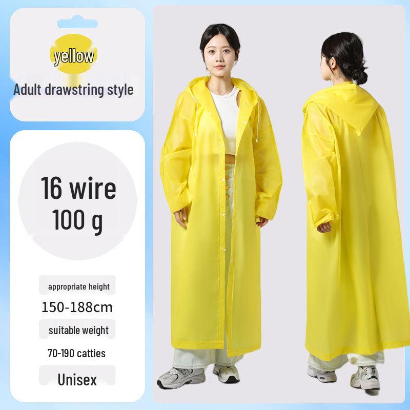 EVA Kids’ Raincoat: Thickened, Explosion-Proof for School, Hiking, Travel - Disposable Outdoor Poncho