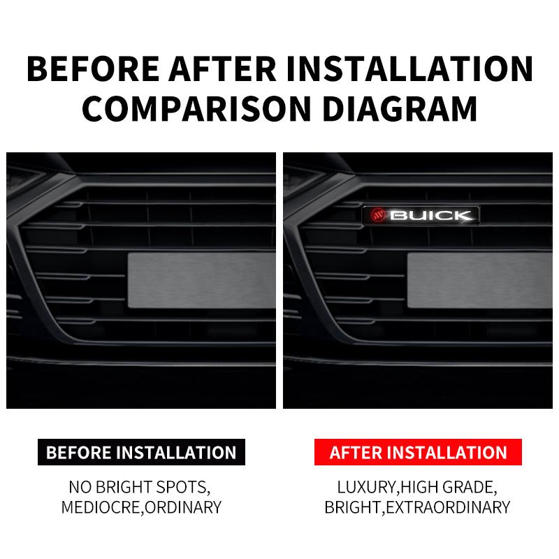 Car Front Grille LED Signal Light Bulbs Mount Lighting Lamp For Buick Century Excelle GT Verano Regal Encore Park Avenue GL8 GL6