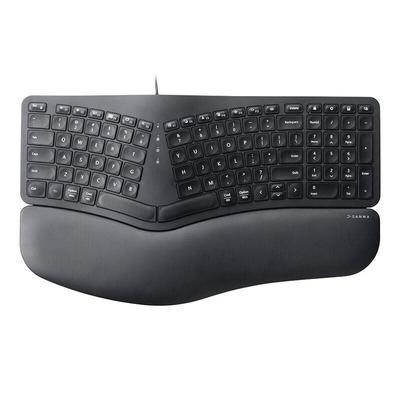 Shanye Ergonomic Wired Keyboard with USB Hub