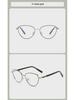 2023 Trendy Cat-Eye Glasses: Hot-Selling Xiaohongshu Frame, Anti-Blue Light, Plain Mirror for Students and Netizens